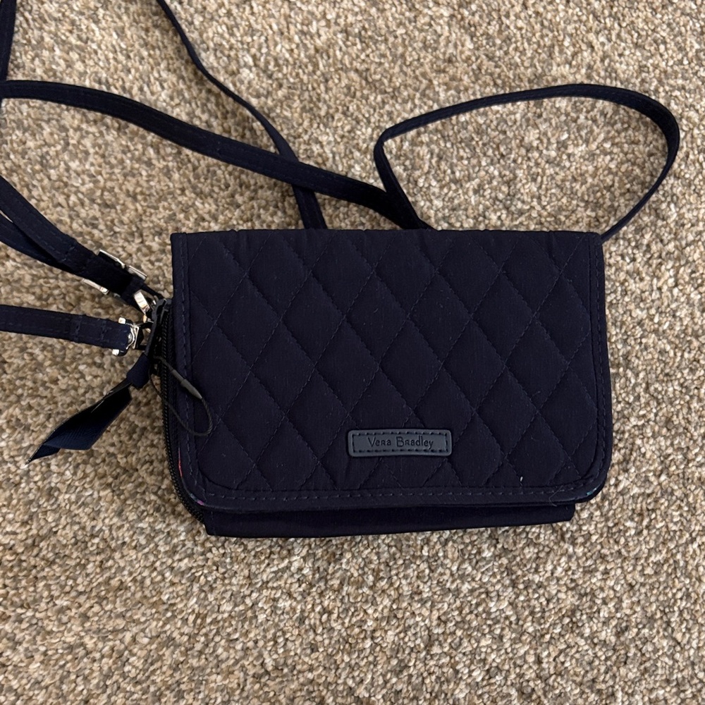 Vera Bradley Navy Quilted Crossbody Bag